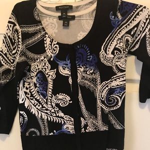 White House black market size sm 2 piece cardigan